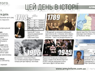 4 лютого. Цей день в історії  