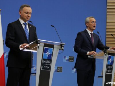 Генеральний секретар НАТО провів зустріч із Президентом Польщі у Брюсселі  