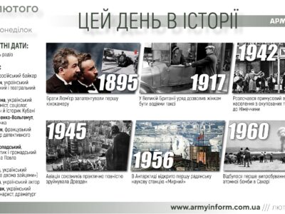 13 лютого. Цей день в історії  
