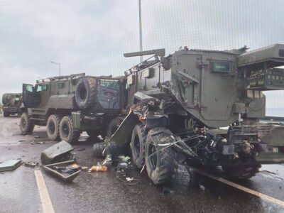 П’ять бронеавтомобілів російських терористів З-СТС «ахмат» не доїхали до зони бойових дій  