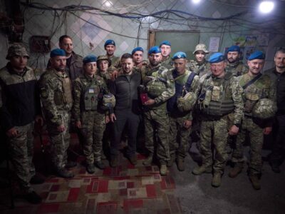 У День морської піхоти Президент України відвідав передові позиції українських захисників на Донеччині  