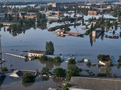 Внаслідок підриву Каховської ГЕС на правому березі Дніпра залишаються підтопленими 86 будинків  