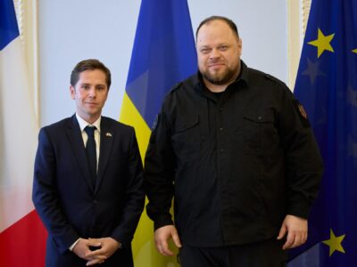 Руслан Стефанчук обговорив із представником Національних зборів Франції оборонну допомогу Україні та членство в НАТО  