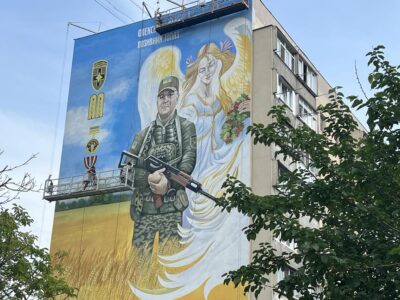 У Вінниці створили мурал, присвячений українським воїнам  