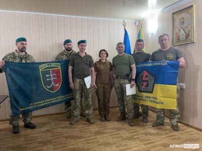 За активні результативні дії 5-а ОШБр та 35-а ОБрМП отримали листи подяки власноруч написані Президентом України  