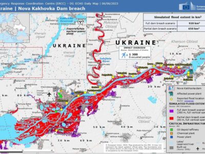 ЄС надає допомогу Україні після руйнування Каховської ГЕС  