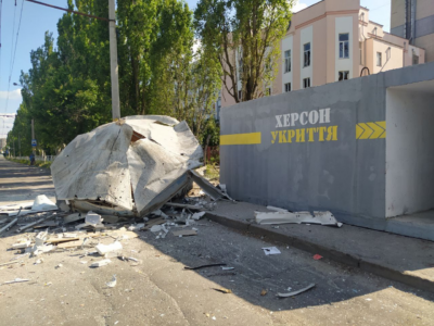 Внаслідок обстрілу окупантами Херсона загинула одна особа  