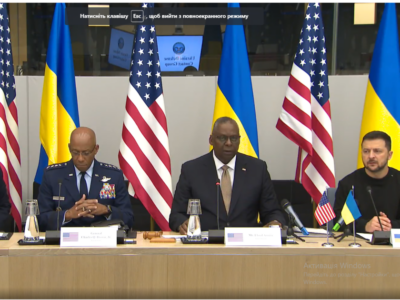 Володимир Зеленський бере участь у засіданні Контактної групи з питань оборони України у форматі «Рамштайн»  