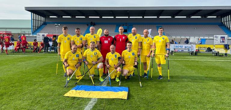 Українські футболісти з ампутацією кінцівок вибороли друге місце в Лізі націй