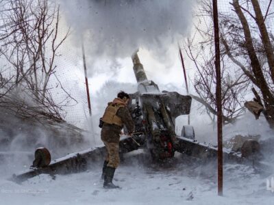 Лід і полум’я: як артилеристи-«маріупольці» воюють у засніжених полях  