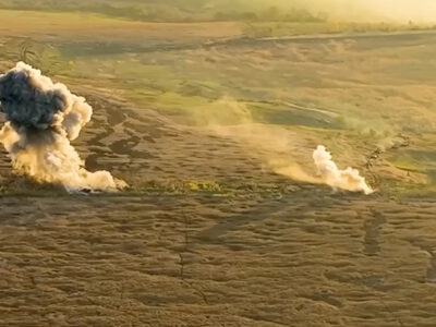 Воїни Президентської бригади показали, як палять російську техніку неподалік Авдіївки  