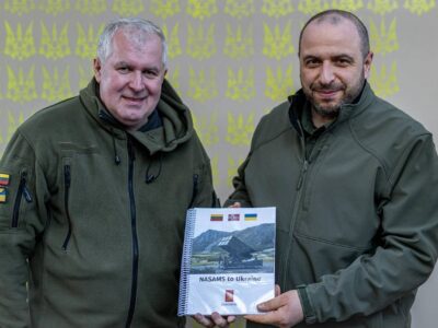 Міністри оборони України та Литви відвідали командний пункт ЗРК NASAMS  