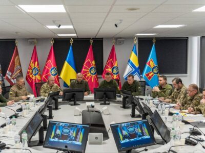 Рустем Умєров на «Рамштайні» показав, як екіпаж БМП «Бредлі» нищить російський «Прорив»  