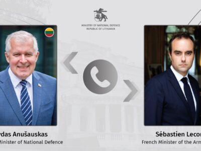 Міністри оборони Литви та Франції провели розмову — обговорювали військову допомогу Україні  