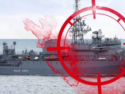 У ВМС ЗСУ підтвердили успішне ураження десантного корабля «Костянтин Ольшанський» та російського розвідкорабля «іван хурс»  