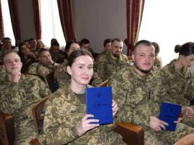 В Києві відбувся випуск магістрів, що повернулися з військ  