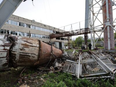 Влучання у харківську телевежу: удар був на висоті майже 140 метрів  
