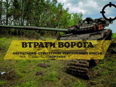 Понад 24 тисячі окупантів, 308 танків та майже 700 ББМ: втрати ворога на сході за квітень
