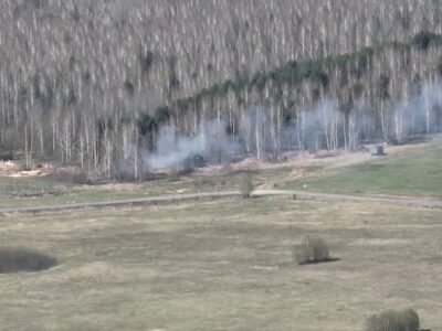 Точним ударом наші воїни вивели з ладу ворожий екскаватор  