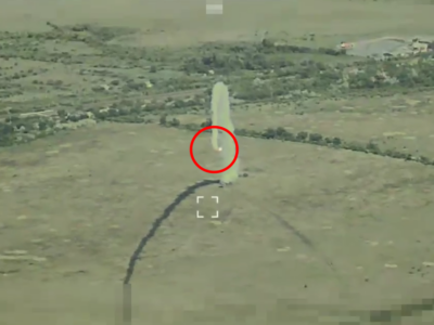 Опубліковані унікальні кадри з дрону, на який летіла ракета з російського «Тора»  