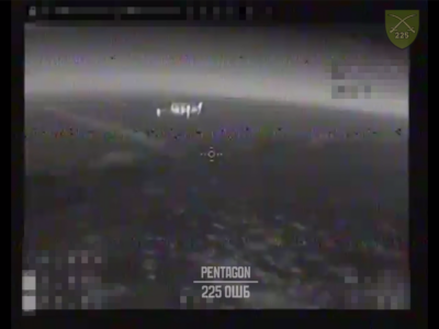 Наші дронарі збили ворожій бомбер тараном  