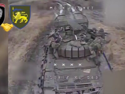 63 ОМБр привітала 60 ОМБр нарізкою кадрів щодо спільно спалених російських танків  