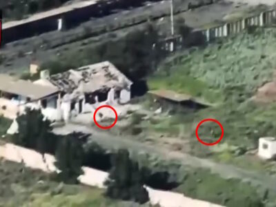 Чорні запорожці змогли дроном розшукати ворога в закинутій будівлі  