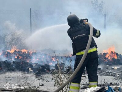 На Херсонщині за добу виникли 32 пожежі внаслідок російських обстрілів  