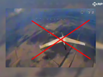 Український FPV напав на російський «Zala» прямо в повітрі  