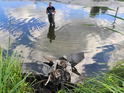 У Києві в ставку знайшли залишки крилатої ракети Х-101  