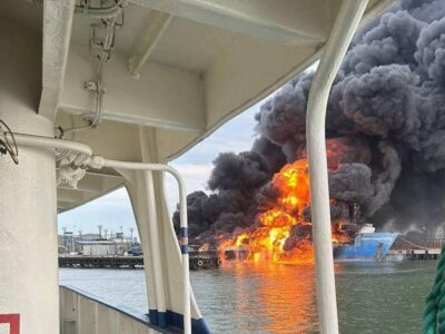 Знищений Силами оборони пором «зачинив» російський порт у Чорному морі  