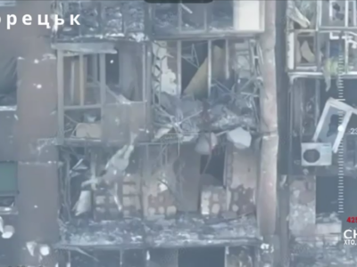 В Торецьку наші дронарі зафільмували дурну смерть російського Спайдермена  