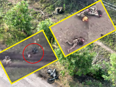 «Пацики на моциках» не доїхали: на півночі Харківщини окупанти-байкери підірвалися на мінах  