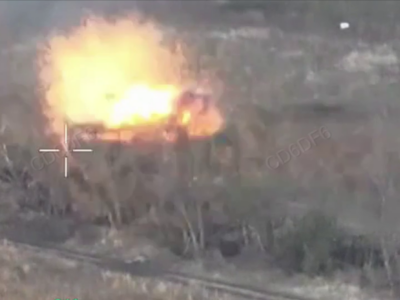 Leopard підкрався непомітно — на Курщині російський БТР задивився в небо  