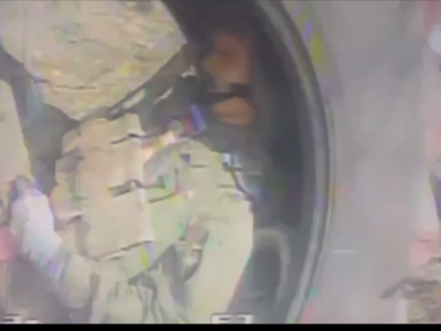 Заліз у вкопану шину — окупанти готові на все, аби уникнути наших дронів  