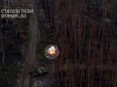 ПереРЕБило — ворожий дрон не зміг долетіти до нашого танка  