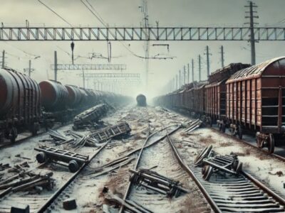 У рф зменшуються обсяги вантажних перевезень залізницею  