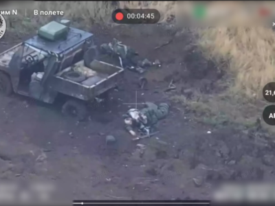 Кара гольфкара — на Бахмутському напрямку кілька окупантів не пережили зустріч з дроном    