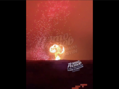 Макродозінг «грибами» — з’явились кадри ураження великого російського складу боєприпасів  