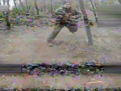 Прощальний флекс: останній танець окупанта показали наші дронарі  