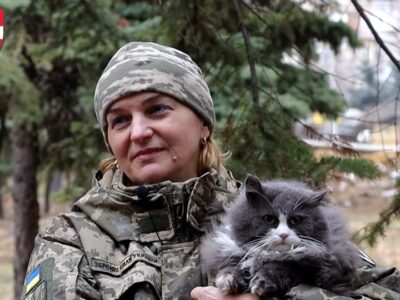 Мобілізувалася до ЗСУ разом з котом: історія сержанта Людмили та Ґріджьо  