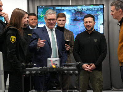 Володимир Зеленський показав британському прем’єру українські БПЛА  