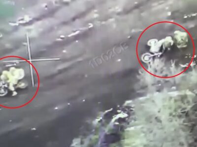 Морпіхи показали знищення штурмової групи зс рф на мотоциклах  