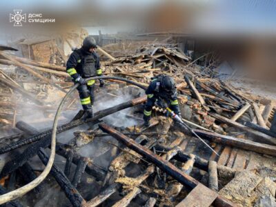 Армія рф з артилерії обстріляла житловий сектор на Сумщині, є постраждалий  