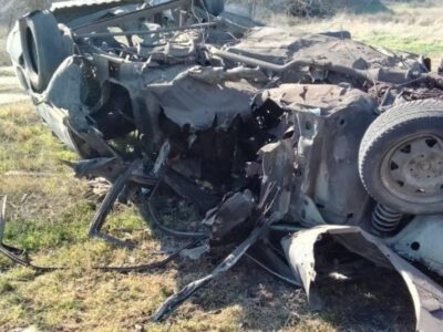 У Скадовську підірвали авто з російськими офіцерами  