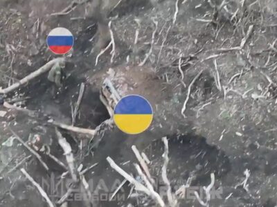 «Я лише спитати» — розгублений окупант «завис» біля входу до бліндажа ЗСУ й отримав чергу в голову  