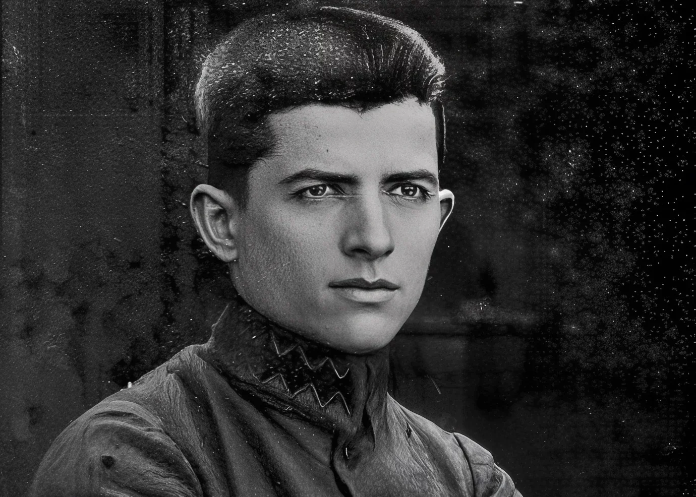 Сотник Гриць Голинський, командант Пробоєвого Гуцульського куреня УГА, фото 1919 року
