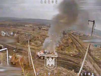 Ворог кинув у бій розвідувально-хімічну машину — спалили і її  