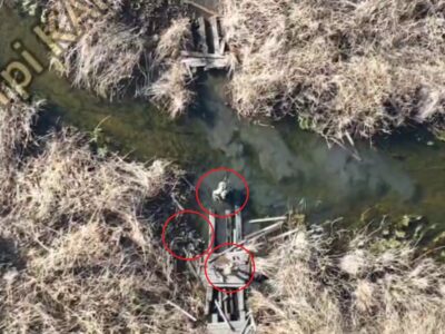 На поживу ракам — дрон накрив росіян просто під час форсування річку  