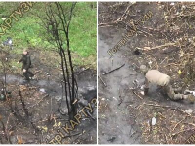 «Орк вигулює свого улюбленця» — українські пілоти стали свідками вельми дивних відносин між двома окупантами  